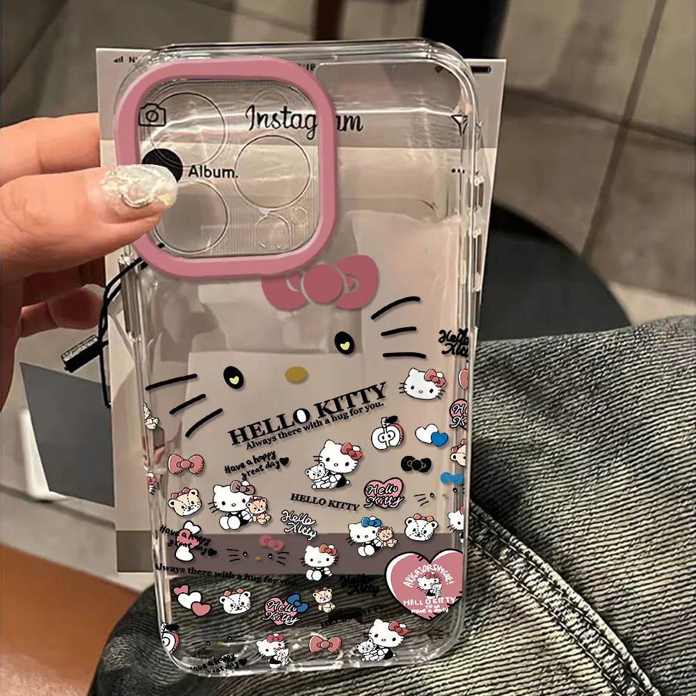 Cute New Hellokitty 3D Bow With Bracelet Phone Case For Oppo A60 A98 A96 A78 A97 A76 A36 A55 A16 A16s A31 A92 4G 5G Back Cover