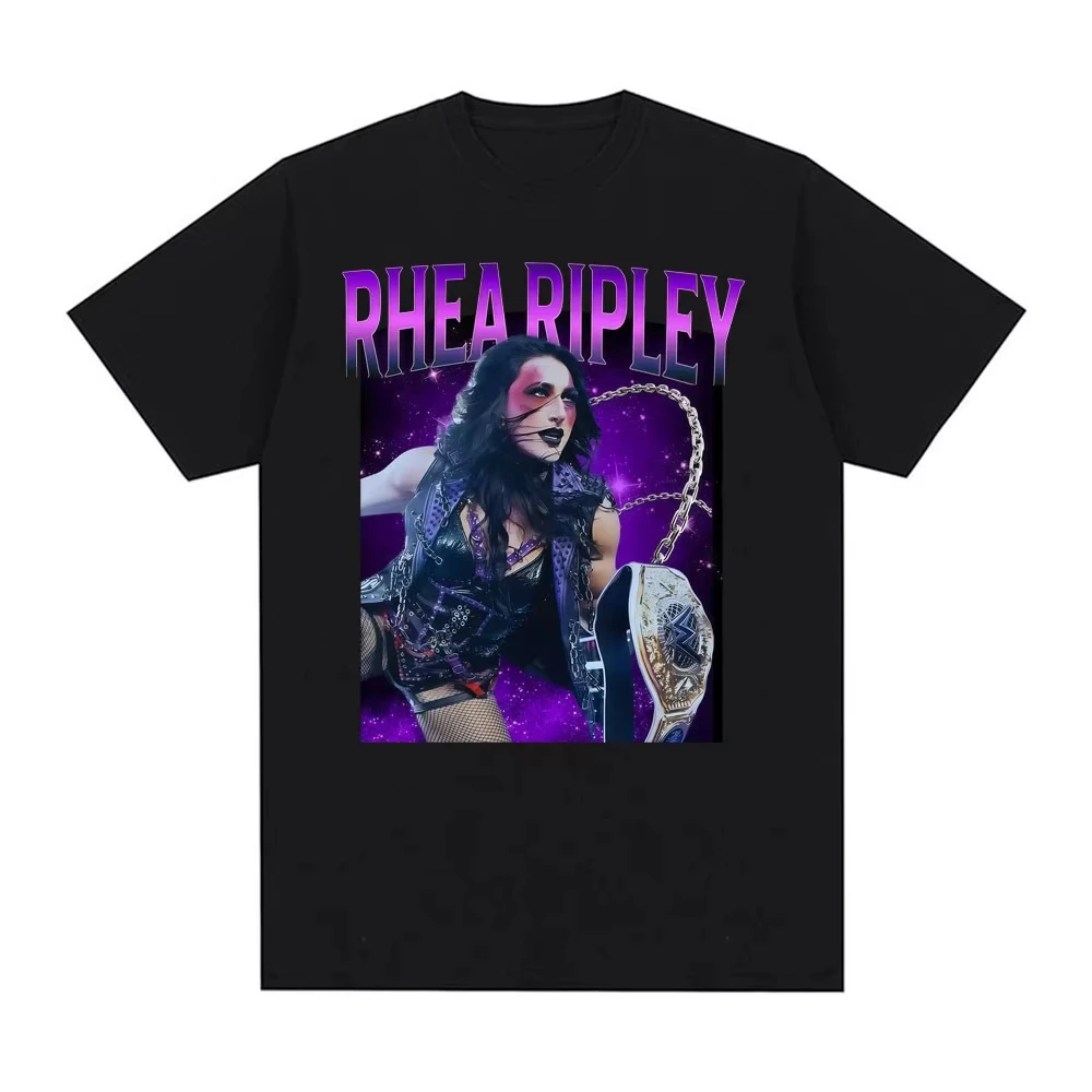 Rhea Ripley Mami WrestleMania 90s Vintage Graphic T-shirt Men Women Fashion Trend Cool T Shirts Summer Tops Short Sleeve T Shirt