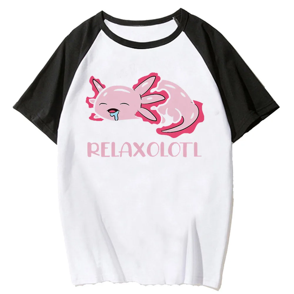 Ajolote Axolotl women Pop Culture streetwear Graphic graphic shirt University Pastel harajuku Breathable anime Classic