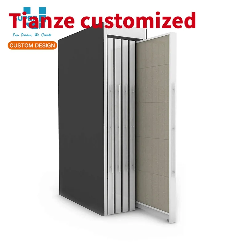 

(customized)Modern Simple Design Slide Tile Display Rack Displaying Racks Fixture Factory Sale Ceramic Tiles Wooden