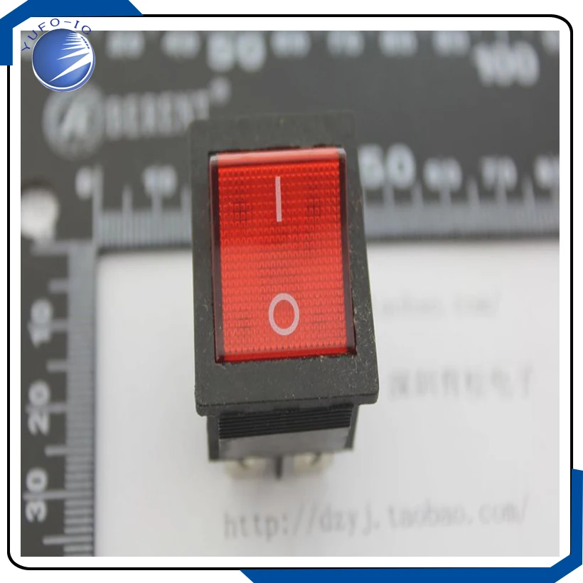 2PCS/LOT  The current 15A 250VAC rocker switch dual double pole single throw light on all fours