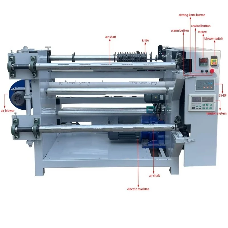 Automatic Thermal Paper Meltblown Fabric  Slitting Machine Toilet Tissue Paper Roll Rewinding Slitter Machine Price for Sale
