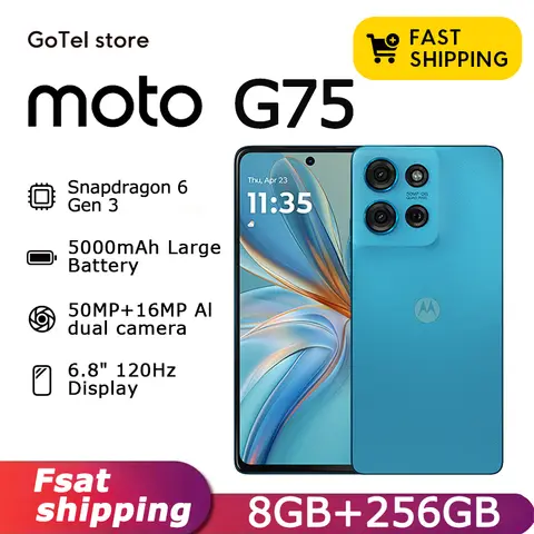 Motorola Moto G75 5G Global ROM Smartphone Snapdragon6 Gen3 5000mAh 6.8" 120Hz  50MP Camera