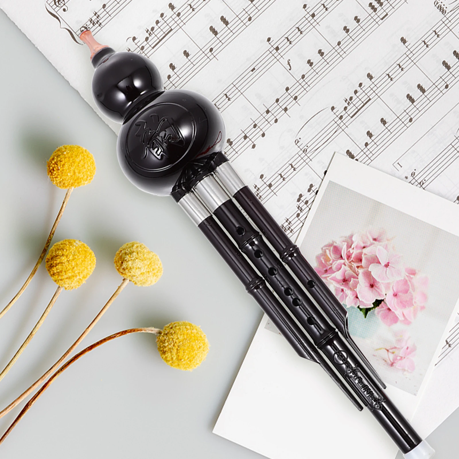 

1 set 1 -Hole C Key Hulusi Beginner Adult Chinese Traditional Wind Instrument Portable Music Learning Flute