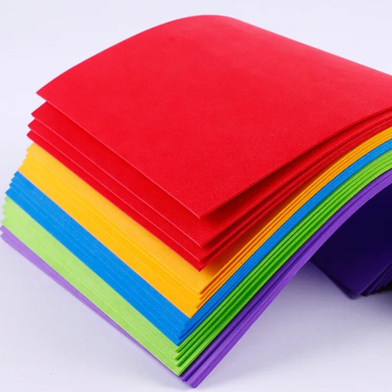 10pcs/set 20x30cm  Colorful Eva Foam Sponge Paper Sheet NO Glue Scrapbooking Crafts Diy Christmas Handicraft