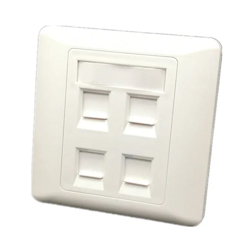 86 Type 1/2/4 Ports Computer Socket Panel Cable Interface Outlet RJ45 Network Module Wall Plate information Computer Faceplate