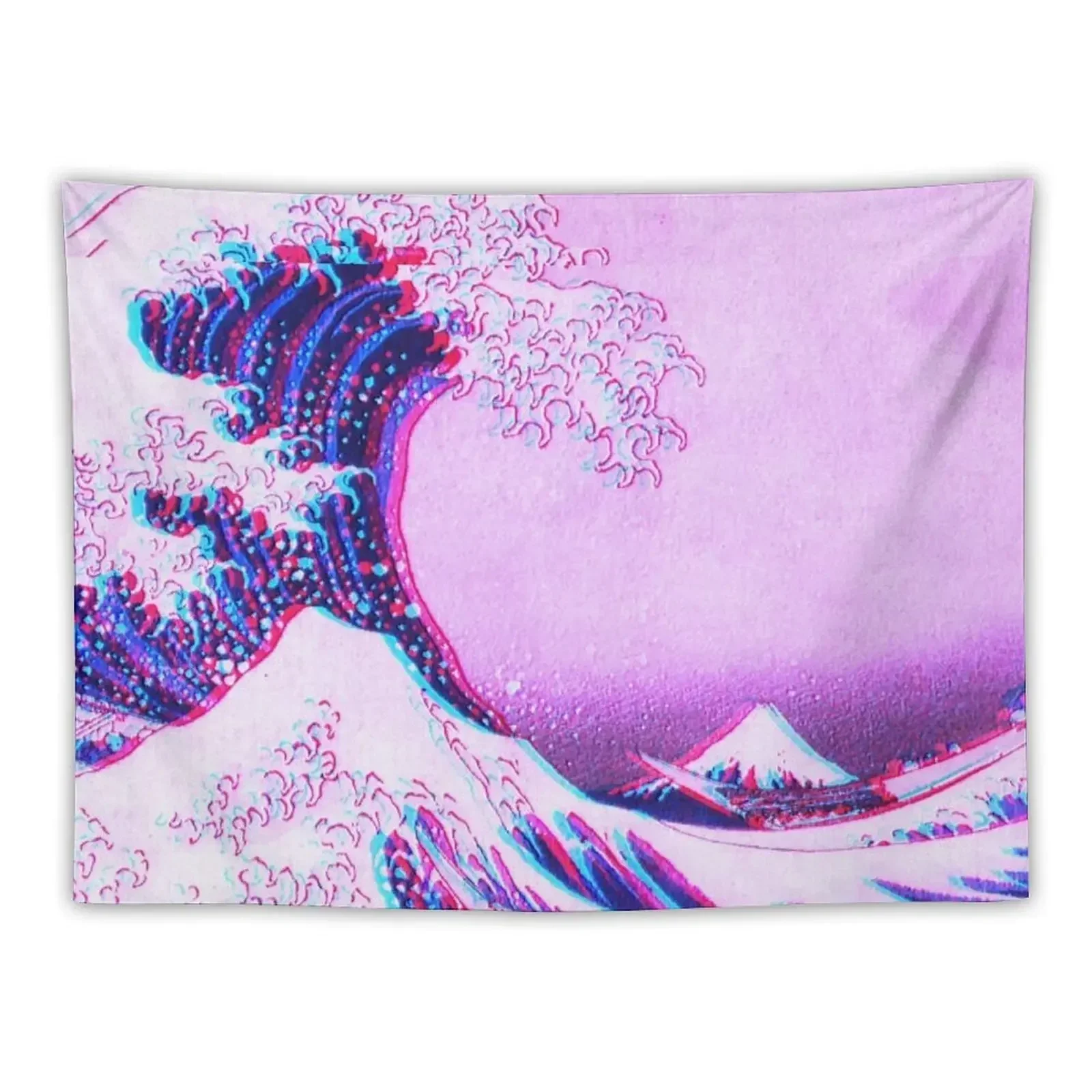 

The Great Wave Vaporwave Tapestry House Decorations Custom Wall Coverings Tapestry