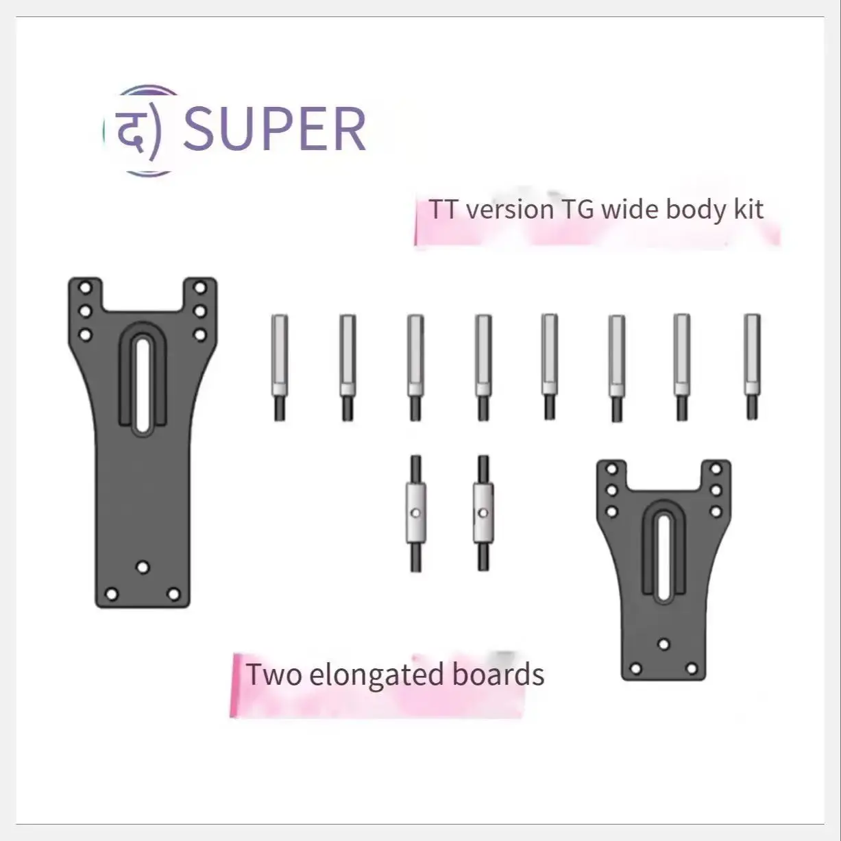 

Комплект широкого массива для TT-версии T TG RACING RWD Рама радиоуправляемого автомобиля с задним приводом для дрифта и гонок