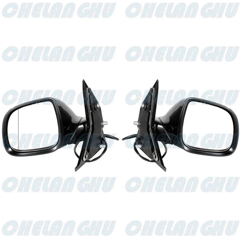 For VW Metroway T5 2010 2011 2012 2013 2014 2015 LHD 1 Pair 5 Pins Black Painted Heated Power Adjust Mirror Assembly