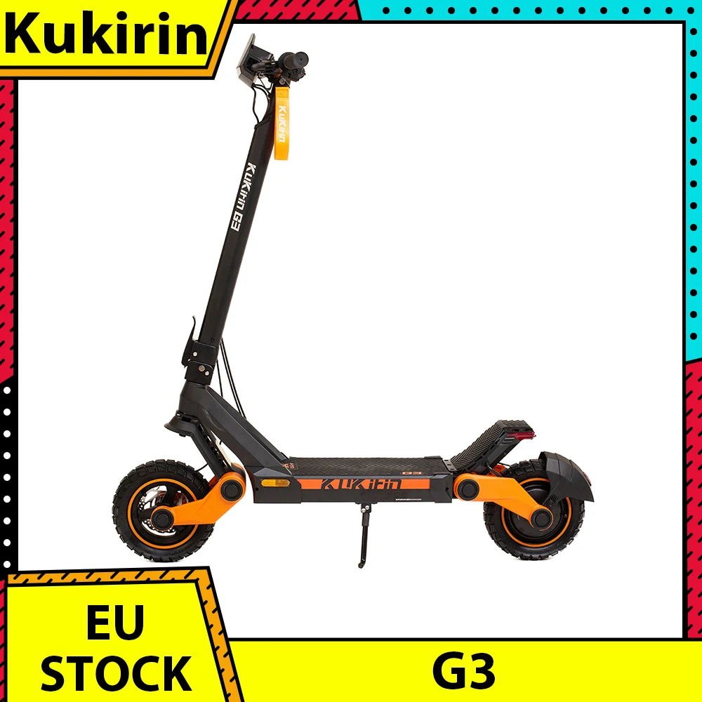 KuKirin G3 Electric Scooter 10.5 Inch 1200W Motor 52V 18Ah Lithium Battery Max Speed 50KM/H Touchable Display Control Panel