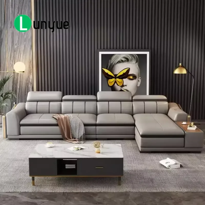 Luxury Furniture 3+1+1+1+1+1+1 Corner Couch Sofa Luxury Sofas Italian Modern Living Room Sofa Set Furniture