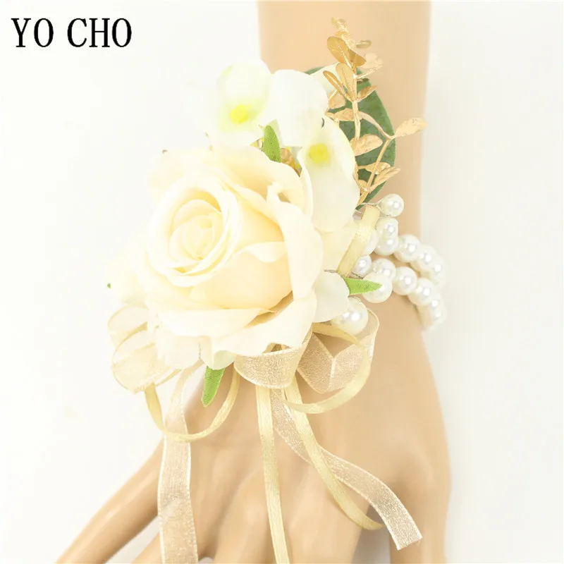 Pulseira Elástica Pérola para a Noiva, Acessórios para Decoração DIY, Handmade Corsage, Pulseira para Festa na Praia, 10 Pcs