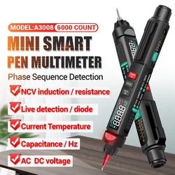 Voltage Tester LCD Display Voltage Detector Non Contact AC Voltage Sensor Pen Live Wire Check Breakpoint Locate