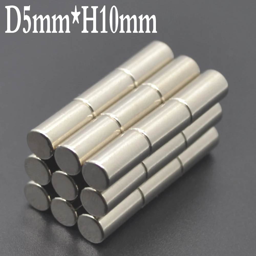 

2/20/50/100/200/5000Pcs 5x10 Round NdFeB Neodymium Magnet 5mmx10mm N35 Super Powerful Small imanes Permanent Magnetic Disc 5*10