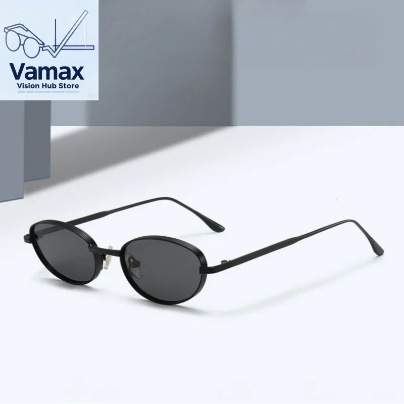 

Vamax retro metal cat-eye sunglasses UV protection small face fit luxury unisex