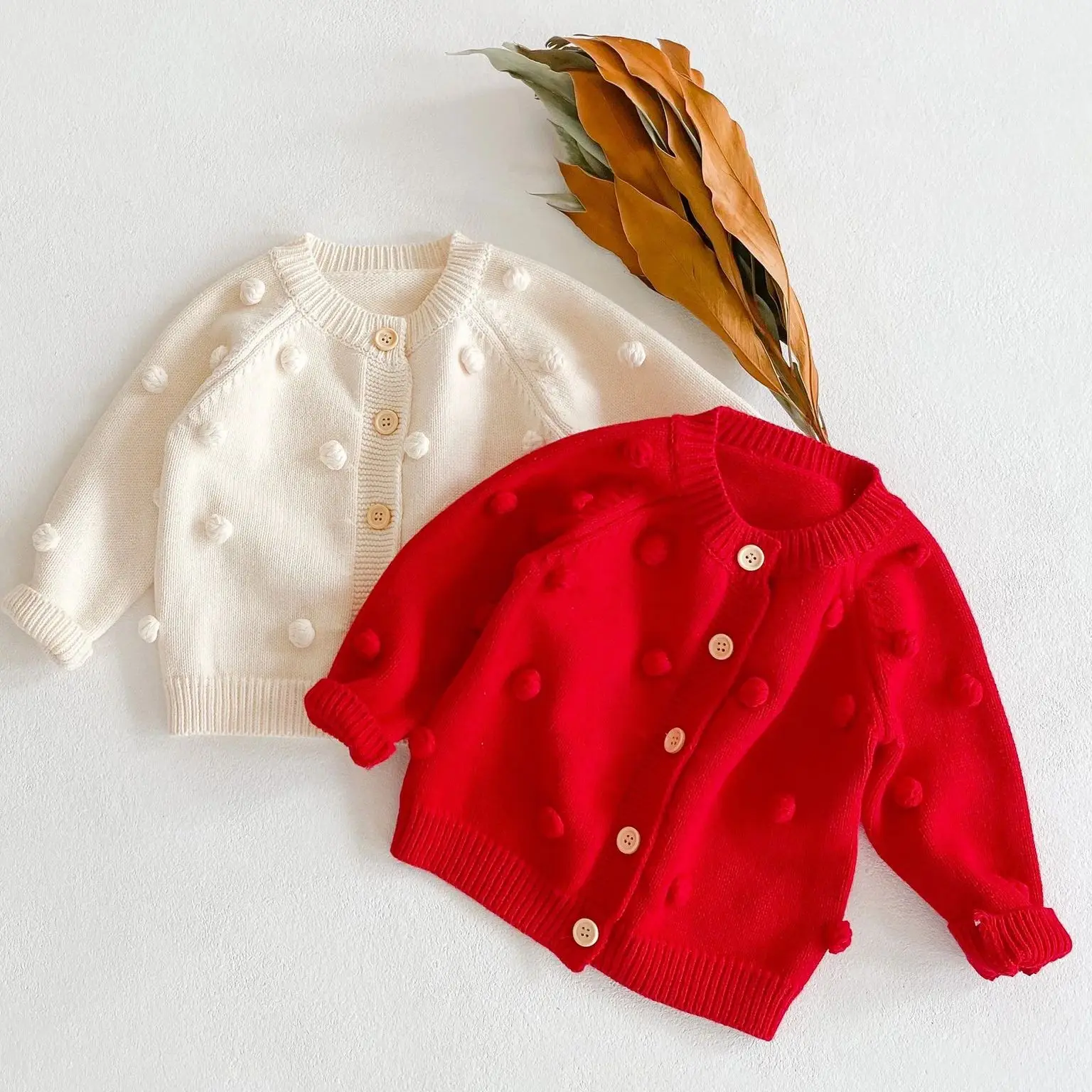 

Baby Christmas Pullover Autumn Warm Children Sweater Long Sleeve Knitted Cardigan For Kids Girls Winter Causal Knitwear Clothes