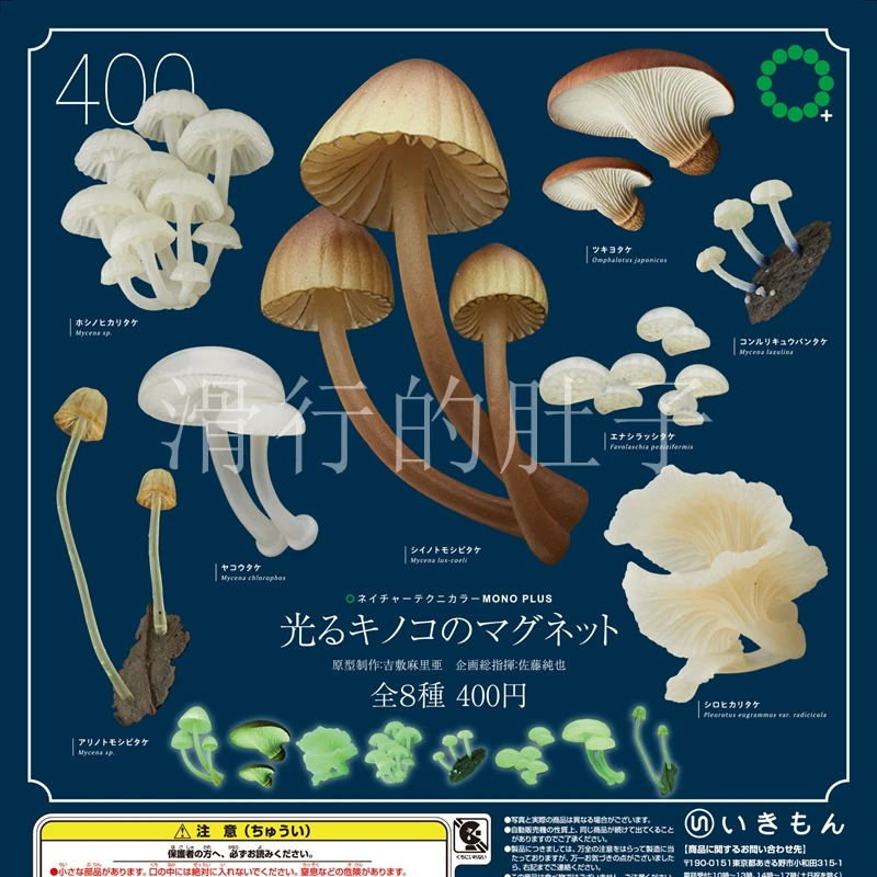 

Authentic Japanese Ikimon 'Glow Mushrooms' Series Gachapon - Magnetic Bioluminescent Fungi Decor Re-Release