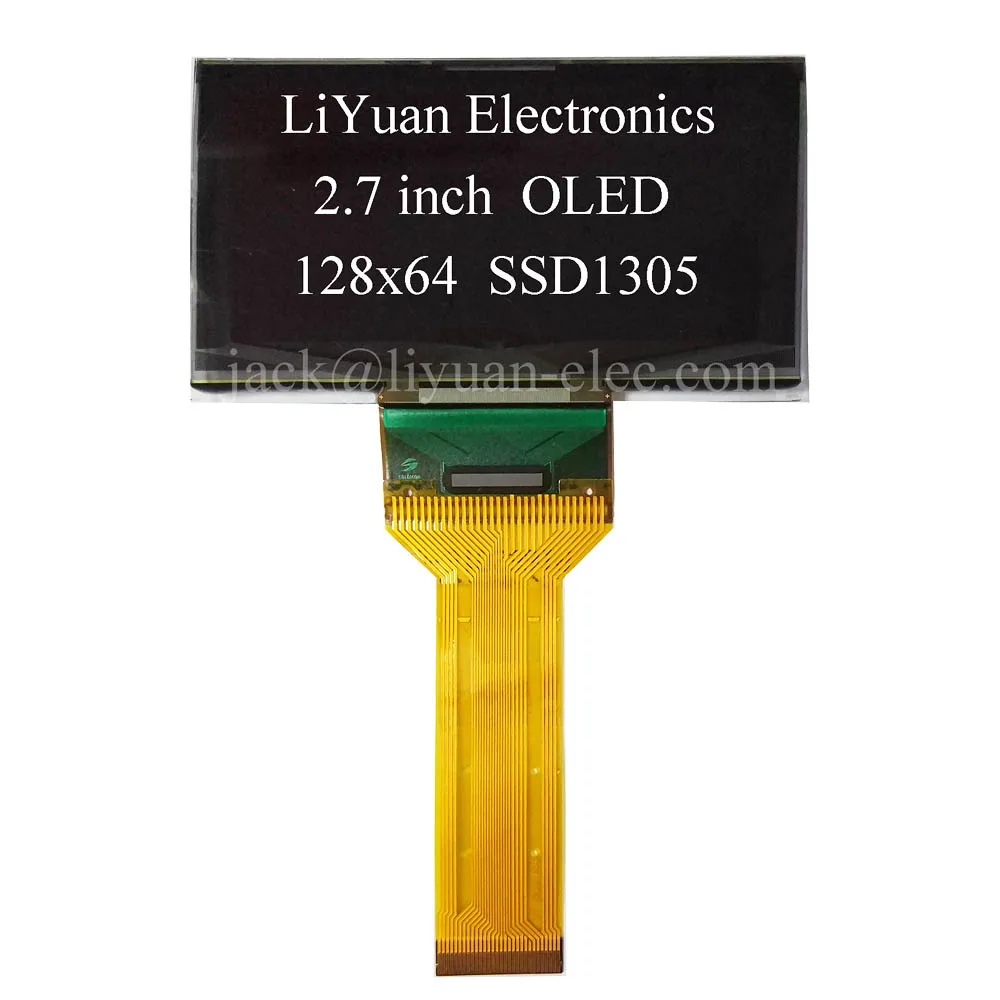 2.7'' inch 128x64 SOLOMON SYSTECH SSD1305T7 30 pin WP12080063-01 PG-2864ASWD P1222026-19-A07 oel led graphic panel
