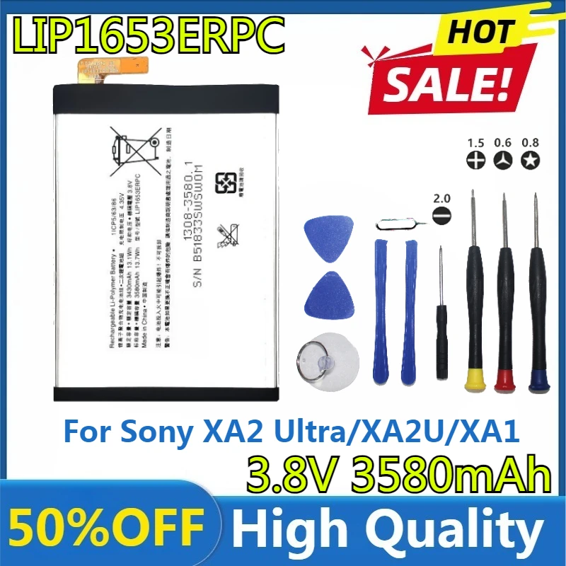 

New High Quality Battery LIP1653ERPC for Sony XA2 Ultra/XA2U/XA1 Plus/XA1P XA2P/H4493/Xperia L4 Battery + Tools
