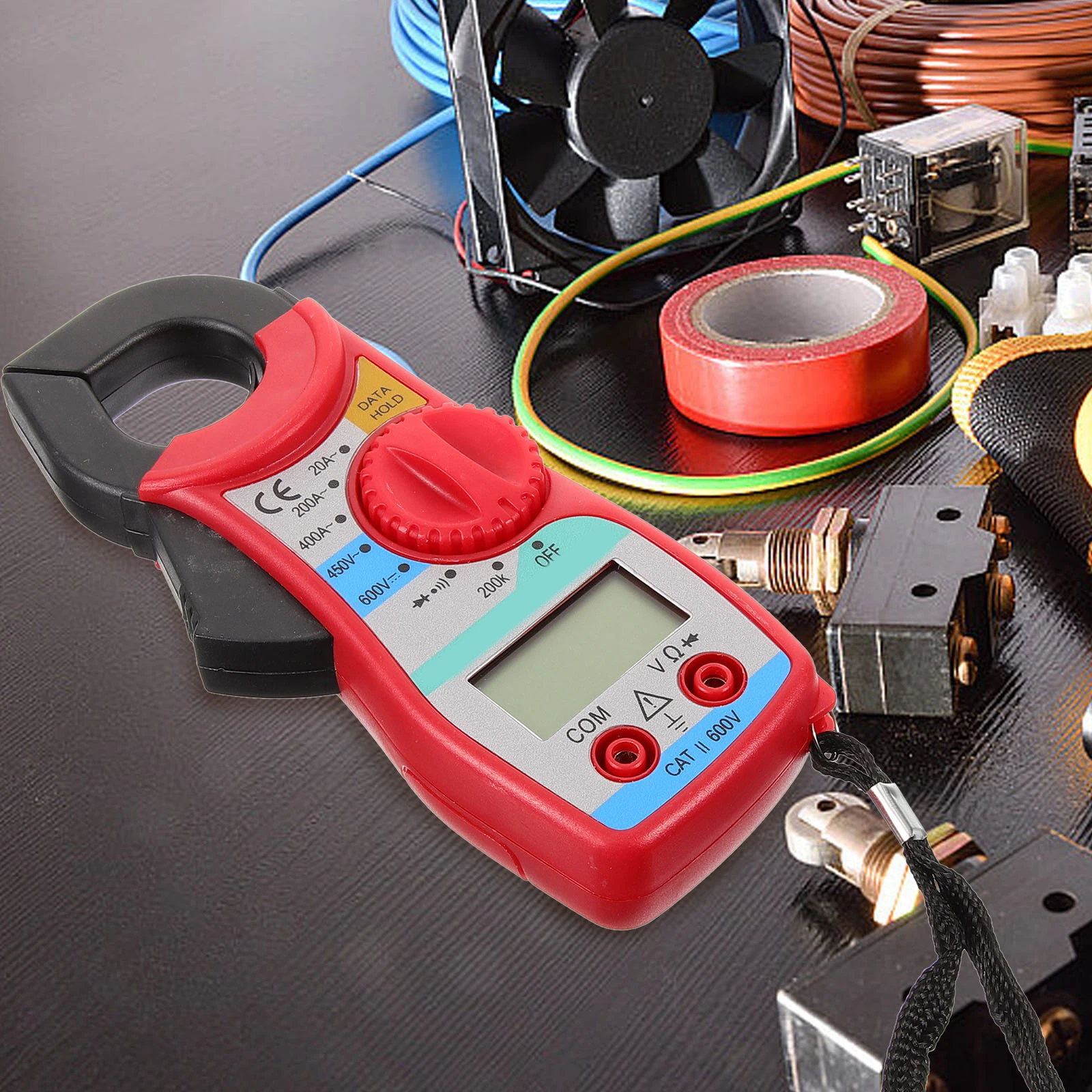 

1pcs Digital Amp Voltage Current Tester Dc Measurement Accurate Portable Industrial Household Frequency Resistance Safe Material