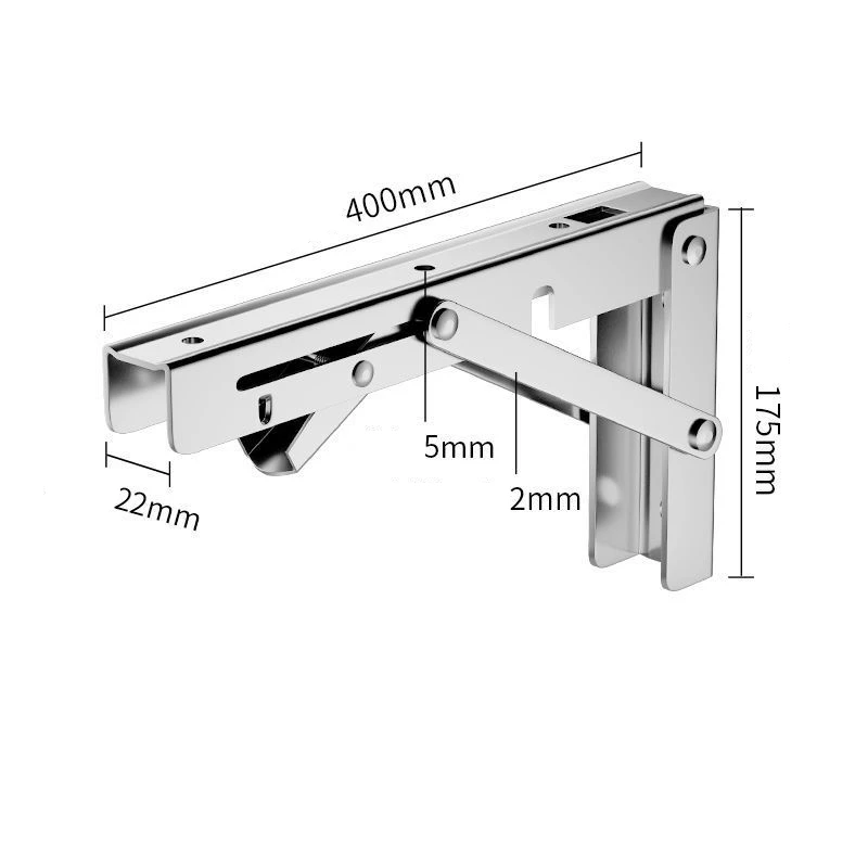 2PCS Klapphalterung für Regal, Tisch, Schreibtisch, robust, schwimmendes Dreieck-Regal, zusammenklappbar, platzsparend, DIY-Wandhalterung