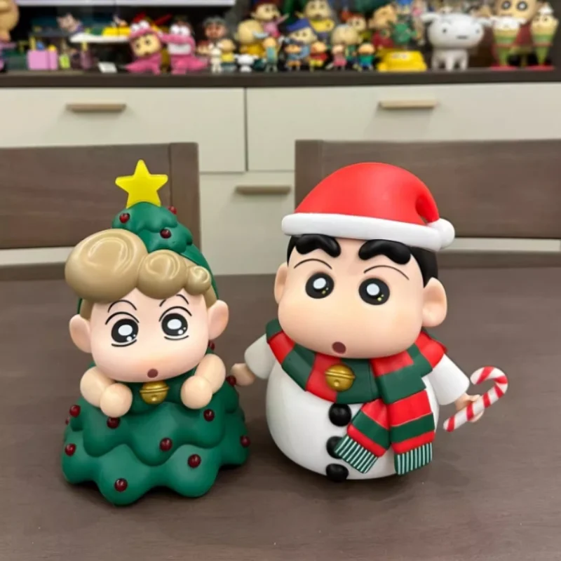 Cartoon Kawaii Crayon Shin-Chan Desktop Room Decoration Figurine Figurine Cartoon Toy Model Christmas Holiday Gifts for Boy Girl