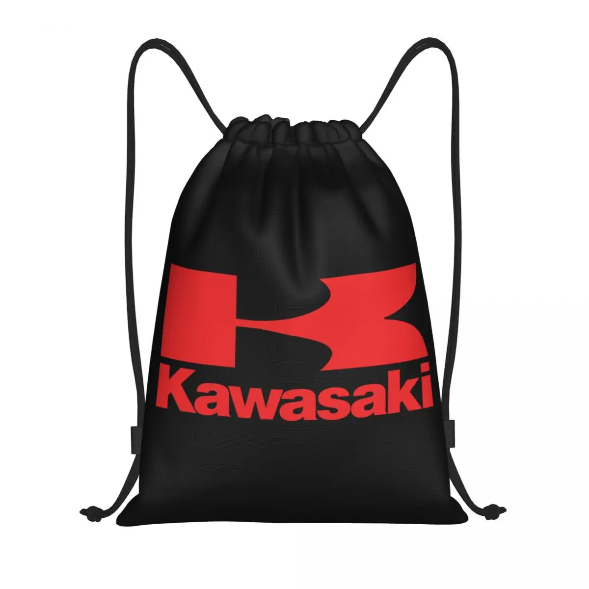 Custom Kawasakies Motorcycle Sport Racing Drawstring Backpack Sports Gym Bag for Men Women Training Sackpack