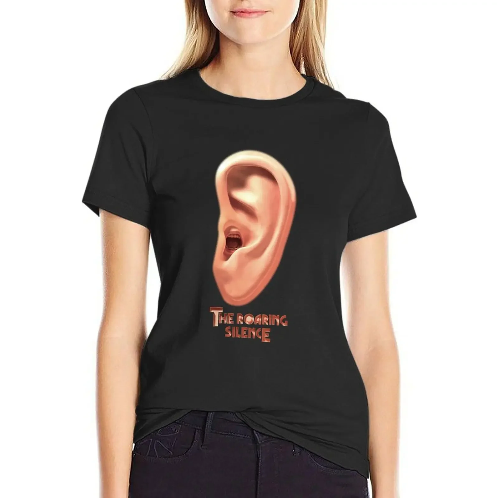 

Manfred Manns Earth Band The Roaring Silence Official T-shirt graphics workout shirts for Women