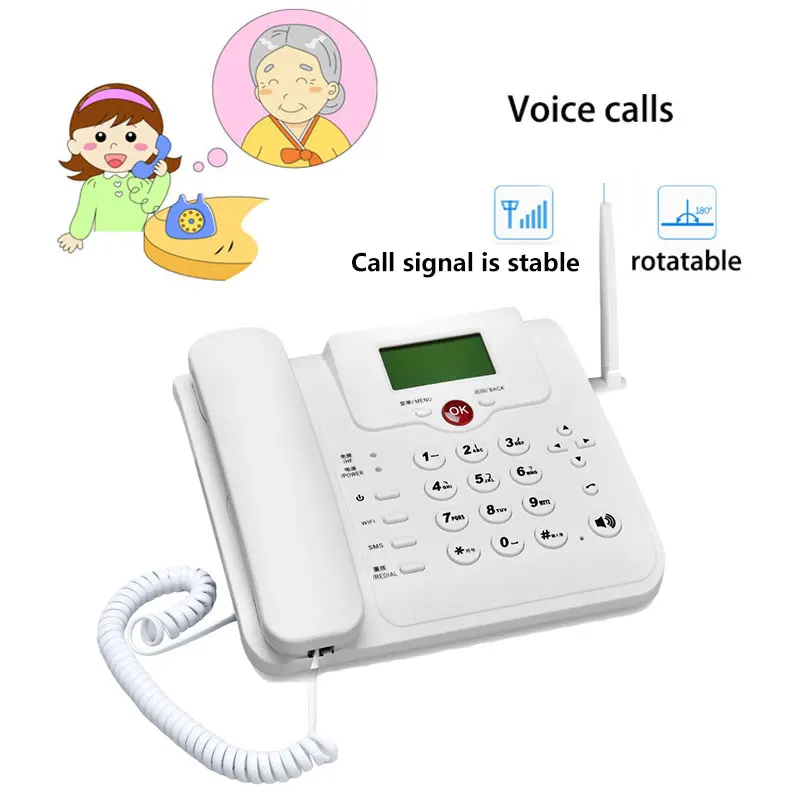 W101L 4G wifi router 4G voice call telephone volte 4g landline wifi hotspot desk sim card slot telephone fixed phone