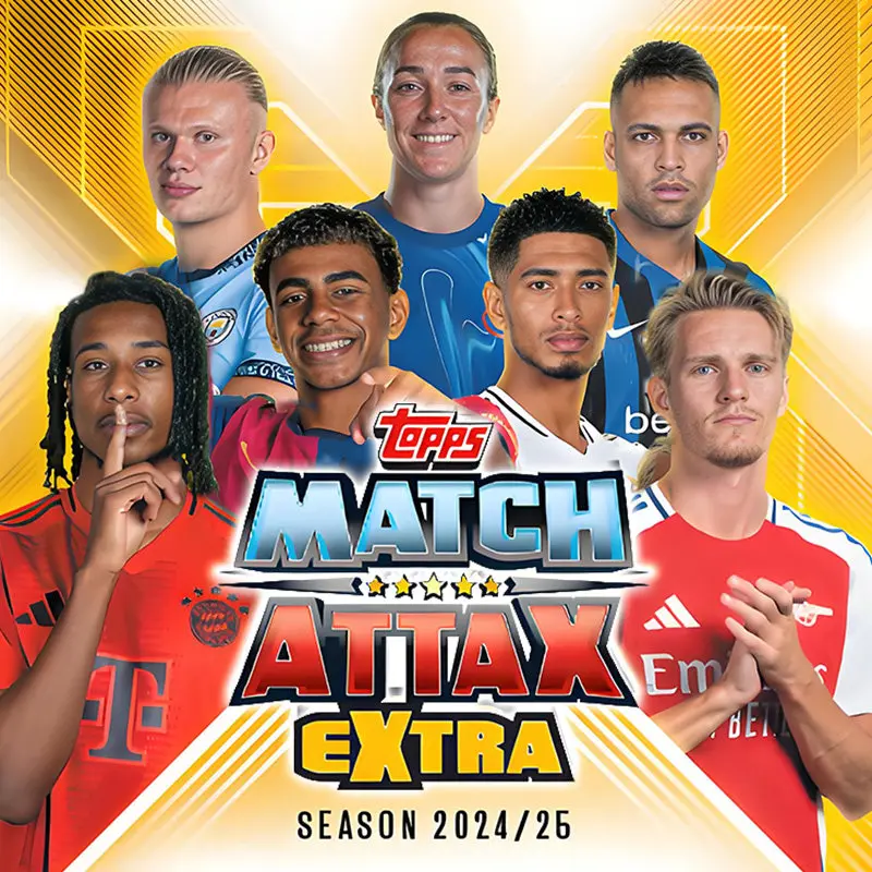 Cartes à collectionner authentiques TOPPS UCC Match Attax Extra Blitzballers Goliaths Psykicks LE Relic UEFA Champions League Mega Sports Cards