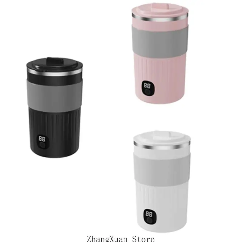 Innovative Electric Stirring Travel Mug With Temperature Display And Auto Mix 3XUF