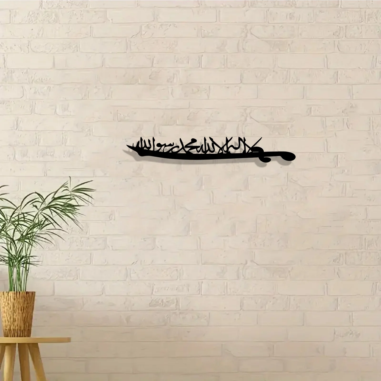 CIFBUY Arabic Sword Metal Wall Art Sign Iron Decor Rust Proof Waterproof For Indoor Outdoor Garden Patio Home Decoration Rack