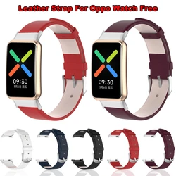 Leather Strap For Oppo Watch Free Watch Wrist Band Bracelet Smartwatch Replacement Waterproof Watchband Accessories