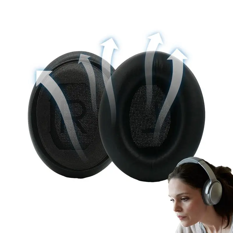 

Headphone Ear Covers Replacement Headphone Earpads Headset Cushion Ear Cushions Replacement Parts Soft Headphone Pads Noise