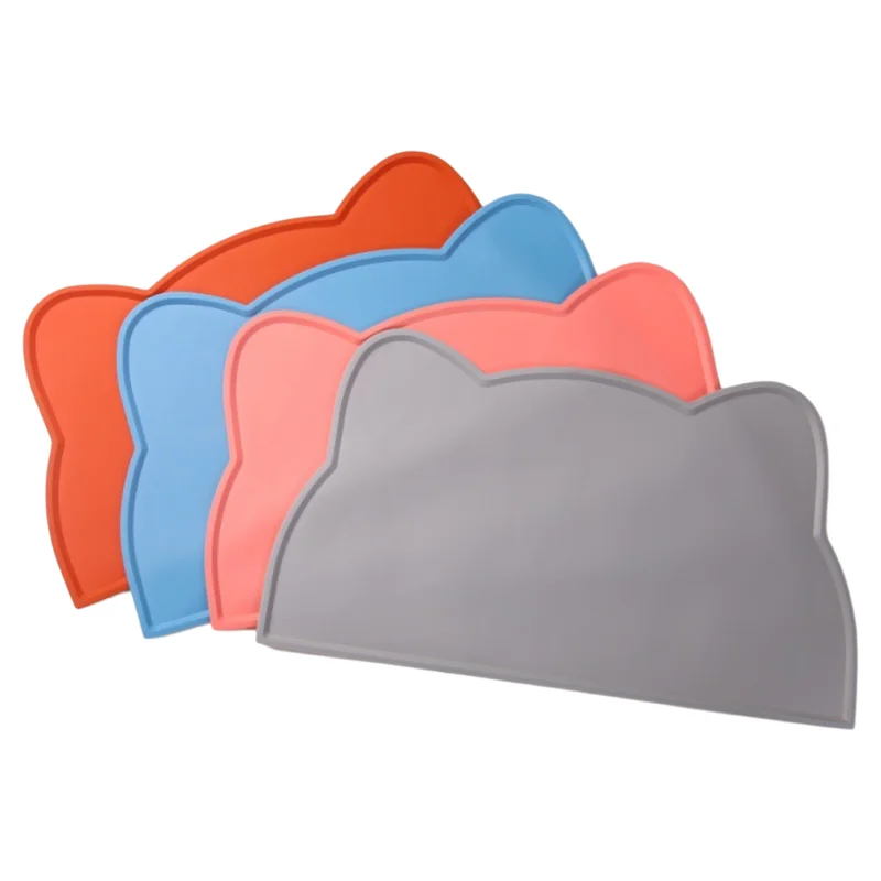 Waterproof Silicone Feeding Mat - Non-Slip Grip for Indoor/Outdoor & Travel, Quick-Wipe Clean Dog Cat Bowl Mat