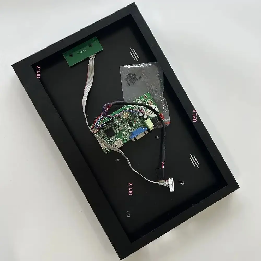 58C controller board VGA LVDS HDMI-compatible with metal case back shell for B141PW01 14.1