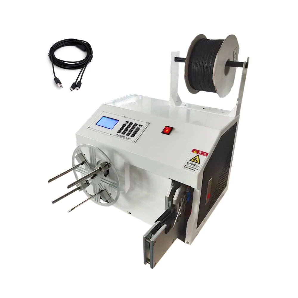 Automatic Wire Harness Tape Winding Twist Tie Machine Cable Manufacturing Rolling Tying Rewinding Wires Machine