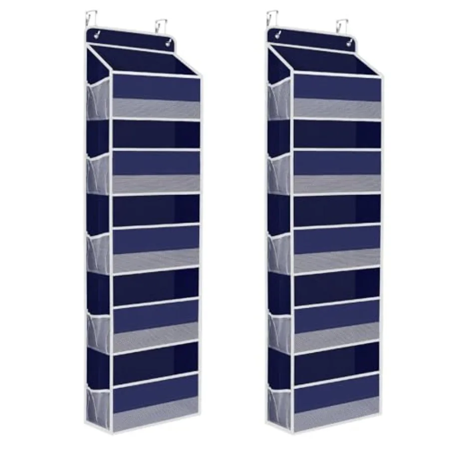 

Over The Door Organizer, Hanging Storage Organizer with Clear Window, 40lb Ultra Sturdy Large Capacity Room Organizer for Pantr