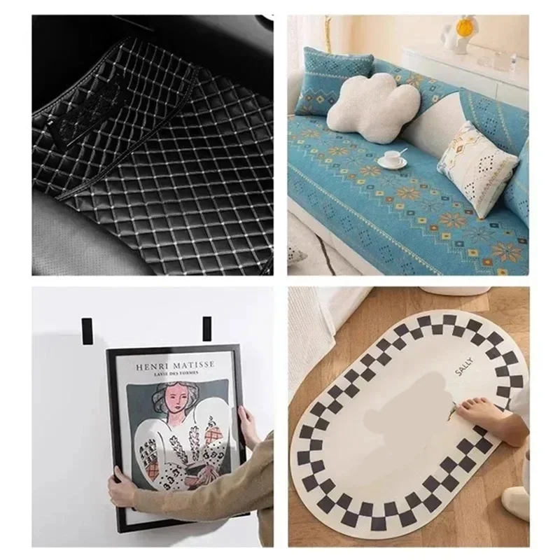 

Y51A-80Set Double Faced High Adhesive Fixing Stickers Set Kit Carpet Pad Dashboard Mat Fixed Home Floor Anti Skid Tape Sticker K