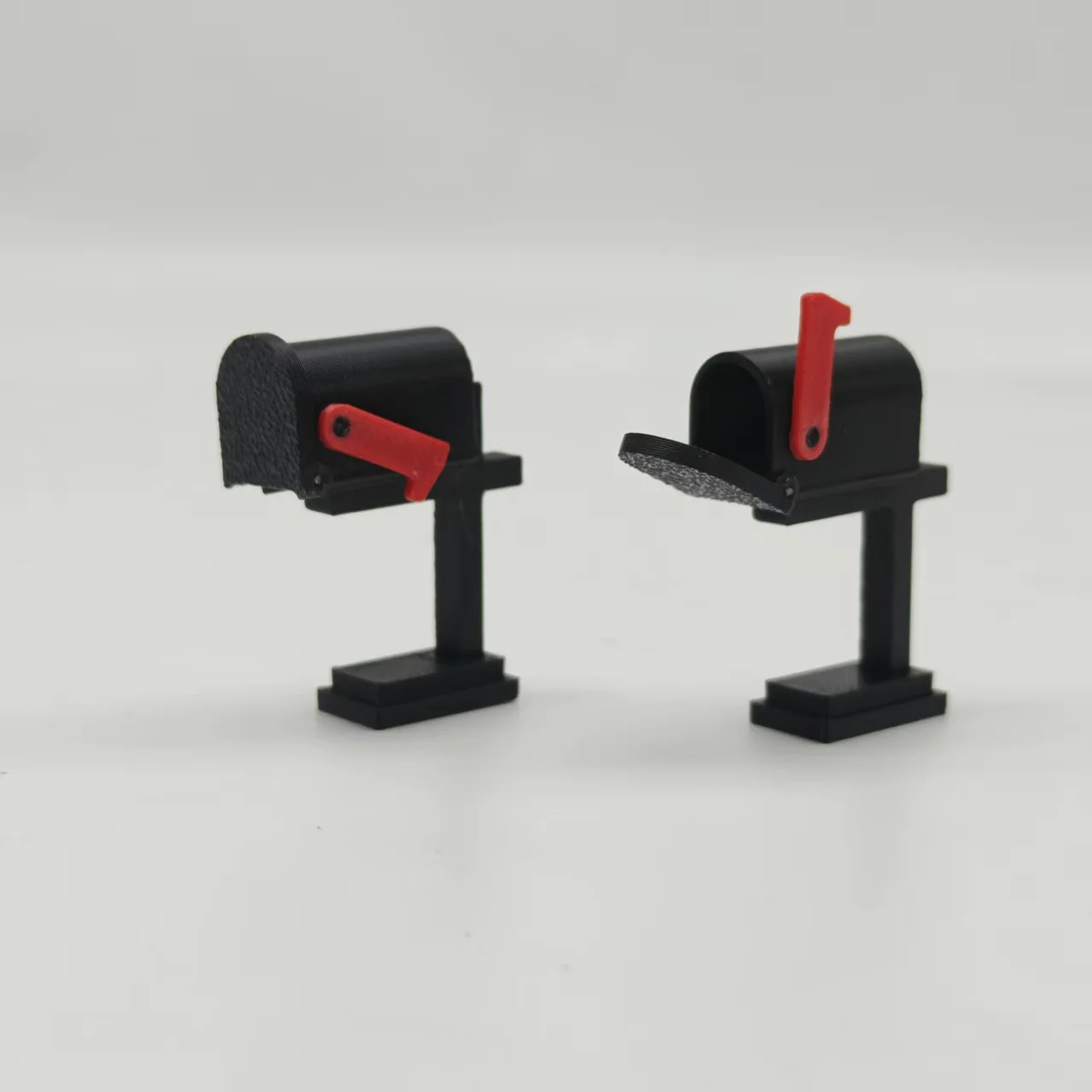 Mini Mailbox 1:12 American Mailbox Model Miniature Letter Box Scene Accessory Figure DIY Photography Prop Desktop Ornament