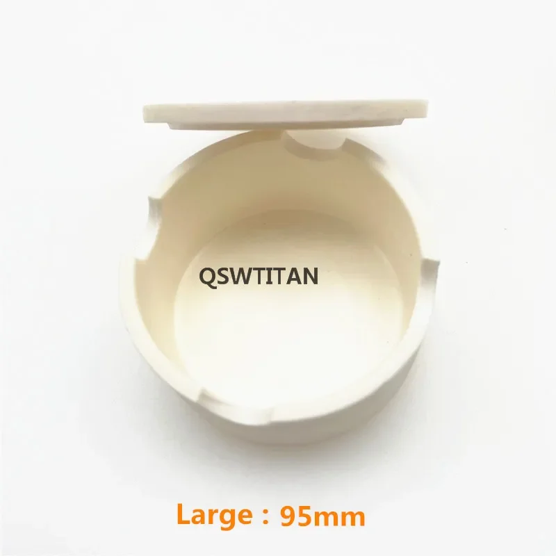 Dental Lab CAD crucible for zirconia crowns sintered crucible with cover round shape holding beads in oven