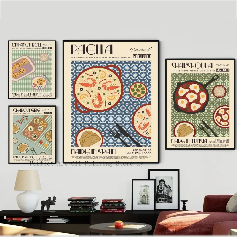 1PC Food Vietnamese Egg Tarts Poster Paper Print Home Living Room Bedroom Entrance Bar Restaurant Cafe Art Painting Decoration