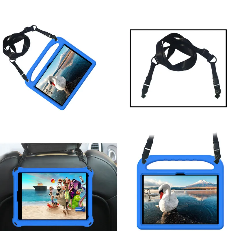 Чехол для iPad 10,2 дюйма, 7, 8, 9 поколения, с ручкой и подставкой, противоударный легкий Чехол из ЭВА для детей