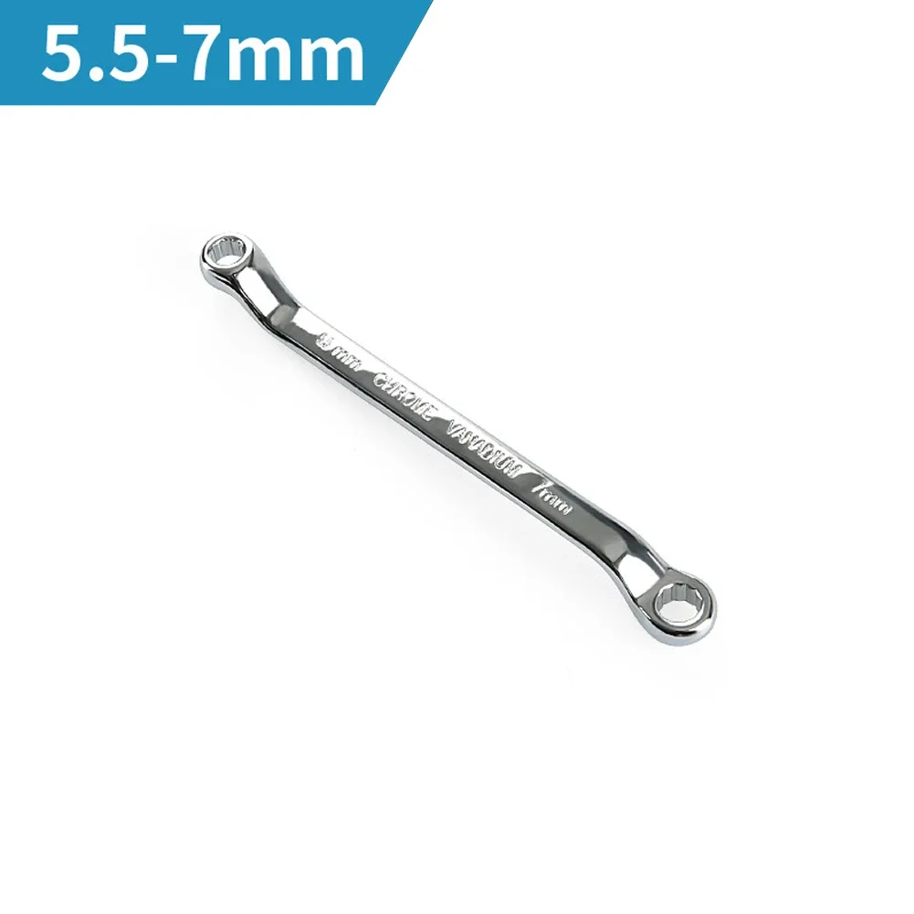 

Repairing Hand Tools Hand Tools End Wrench Carbon Steel Double Ring End Wrench Metric 45-Degree Home DIY Hand Tools