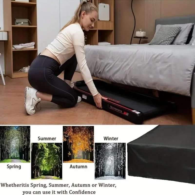 Flat-Panel Treadmill Dust Cover, Foldable Under-Desk Treadmill Dust Cover, Suitable for Use in Gyms and Households, Only Cover