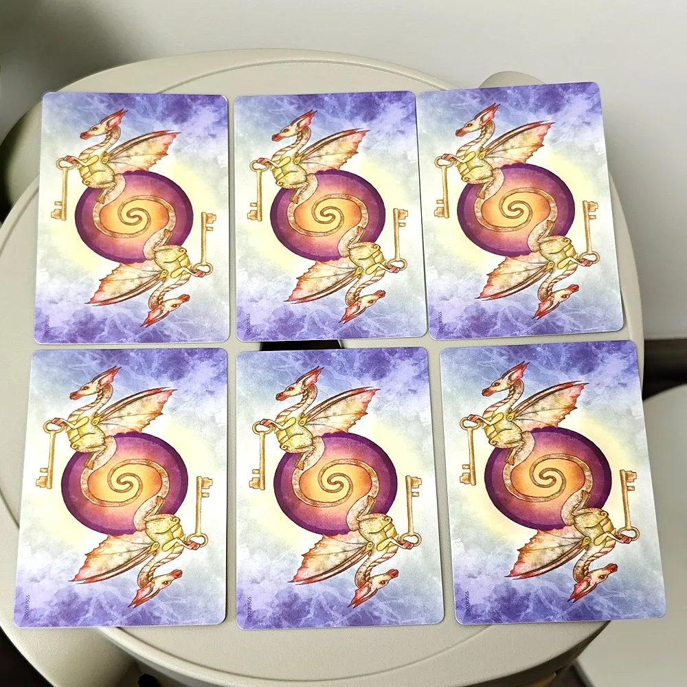 10.4*7.3cm For The Love of Dragons Oracle Deck 44 Pcs Cards