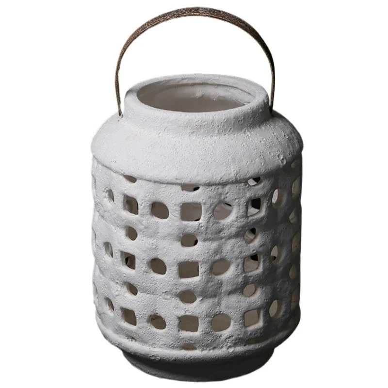 

Hand-carved plain embryo candle holder outdoor wind lamp ornament