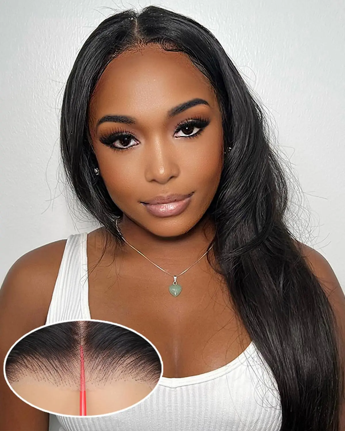 

Straight 4x4 Lace Front Wigs Human Hair for Black Women Wigs Human Hair Pre Plucked 220% Density Brazilian Glueless Wigs
