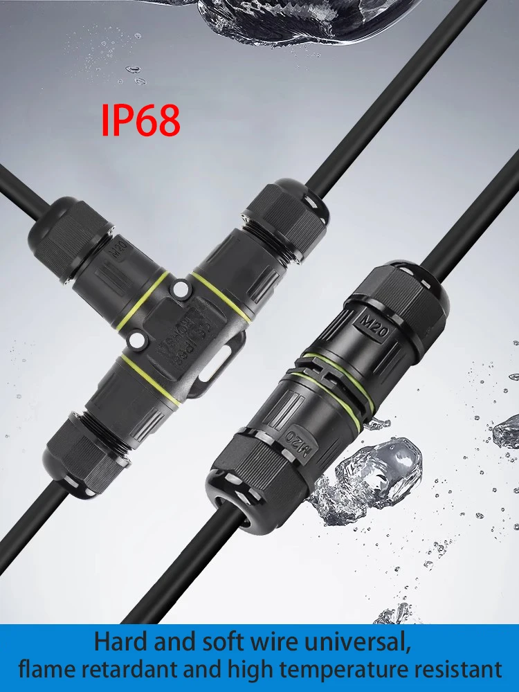 IP68 Waterdichte connector voor buiten T-type draad en kabel Snelkoppeling 2/3/4/5 Core Straatlantaarn voor buiten Regendicht aansluitblok