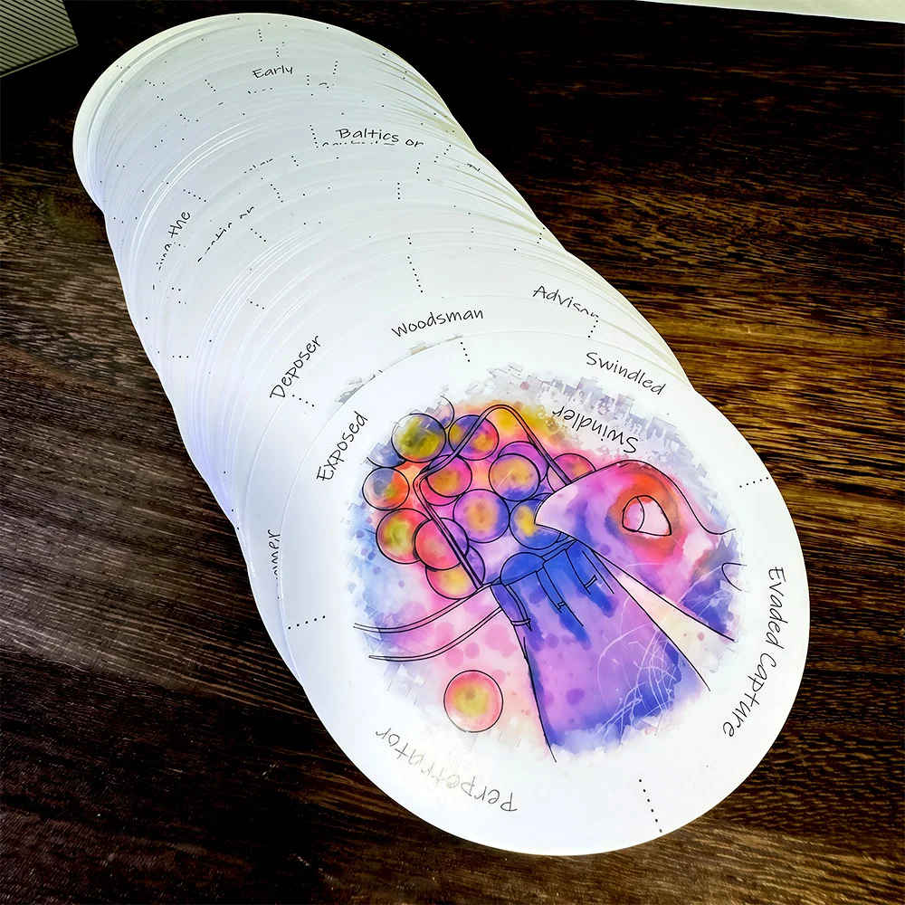 過去の人生を明らかにするオラクルカード – 87枚のラウンドタロットデッキ、英語の占いとガイダンスのボードゲーム